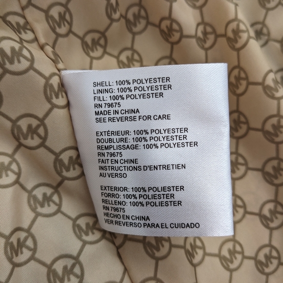 Michael Kors Moss Green Quilted Jacket - Picture 4 of 5